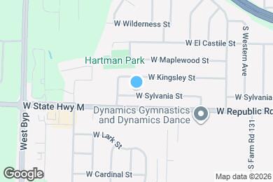 Map image of the property - 3811 W Sylvania St
