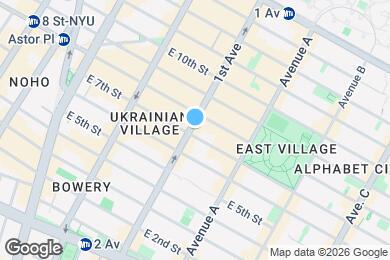 Map image of the property - 120 1/2 1ST AVE (ST MARKS & 7TH ST) #2