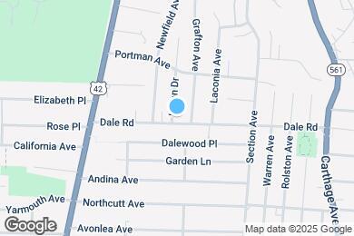Map image of the property - 1806 Dale Rd