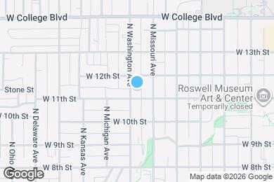 Map image of the property - 1103 N Washington Ave