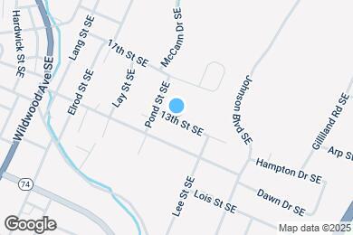 Map image of the property - 1533 13th St SE