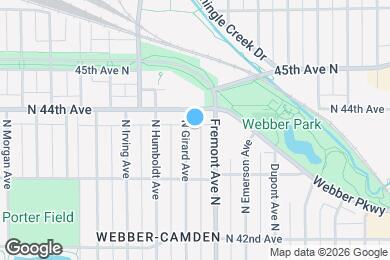 Map image of the property - 4350 Girard Ave N