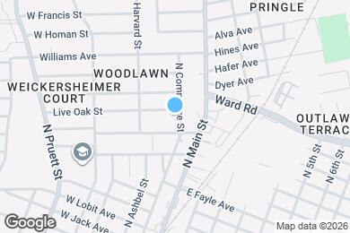 Map image of the property - 101 Live Oak St