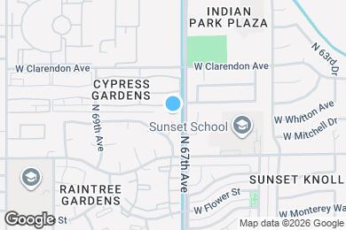 Map image of the property - 3452 N 67th Dr