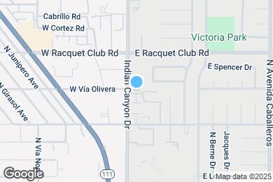 Map image of the property - 2298 N Indian Canyon Dr