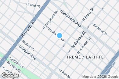 Map image of the property - 2332 Ursulines Ave