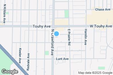 Map image of the property - 7117 N Crawford Ave