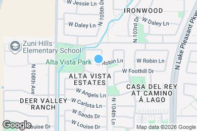 Map image of the property - 10521 W Robin Ln
