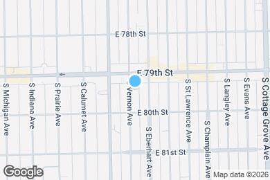 Map image of the property - 7925 S Vernon Ave