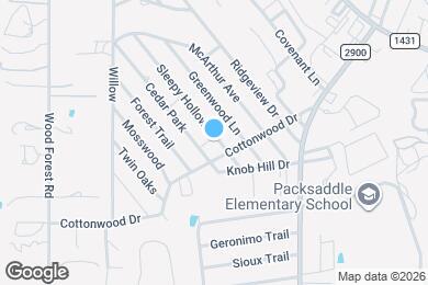 Map image of the property - 1821 Sleepy Hollow Dr