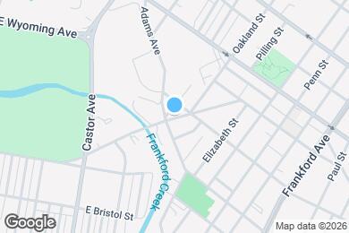 Map image of the property - 4316 E Wingohocking St