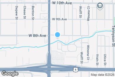 Map image of the property - 5100 W 8th Ave