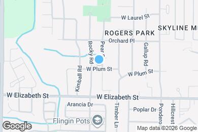 Map image of the property - 2600 W Plum St