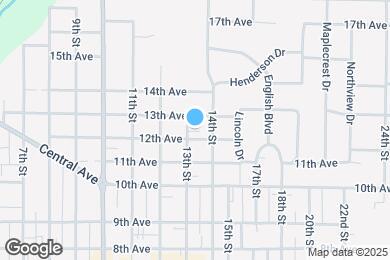 Map image of the property - 1231 13th St