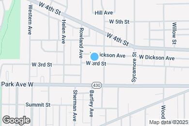Map image of the property - 461 W 3rd St