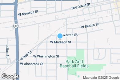 Map image of the property - 1002 W Madison St