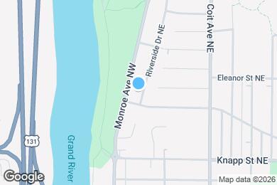 Map image of the property - 2119 Riverside Dr NE