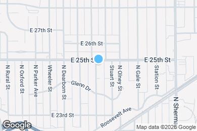 Map image of the property - 2429 E Adams St