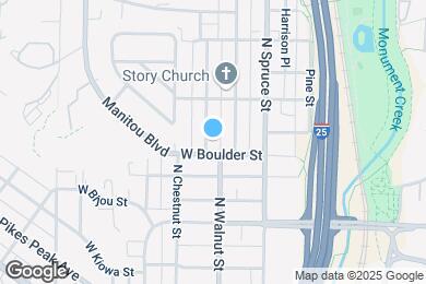 Map image of the property - 518 W Boulder St