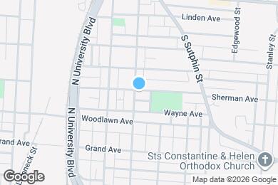 Map image of the property - 2004 Sherman Ave