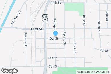 Map image of the property - 1001 Dubuque St