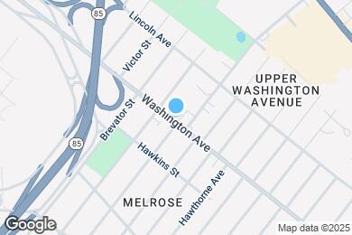 Map image of the property - 1057 Washington Ave