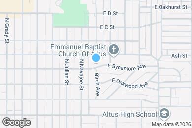 Map image of the property - 809 E Sycamore Ave