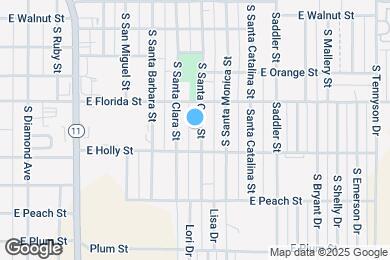 Map image of the property - 1600 S Santa Cruz St