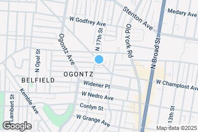 Map image of the property - 6001 N 17th St