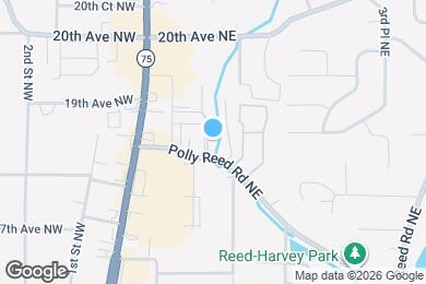 Map image of the property - Amberwood Apartments