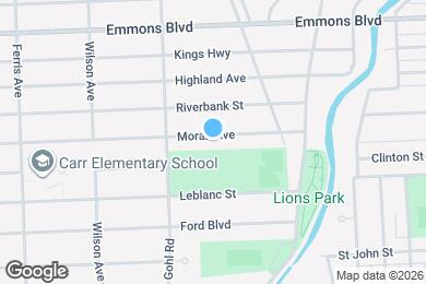 Map image of the property - 629 Moran Ave