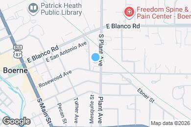 Map image of the property - Top Location! Right in the heart of beautiful downtown Boerne!