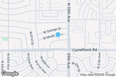 Map image of the property - 5932 W Pasadena Ave