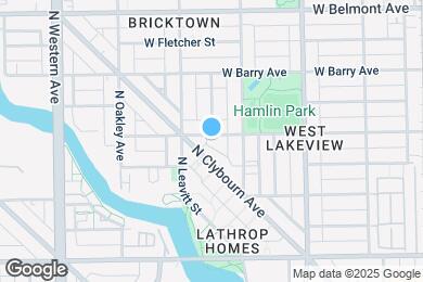 Map image of the property - 2131 W Wellington Ave