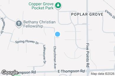 Map image of the property - 6722 Churchman Ave