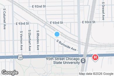 Map image of the property - 9345 S Burnside Ave