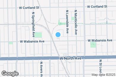 Map image of the property - 3734 W Wabansia Ave