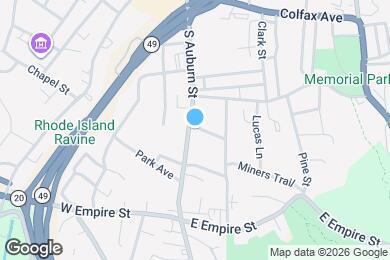 Map image of the property - 429 South Auburn