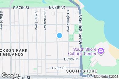 Map image of the property - 6867 S Crandon Ave