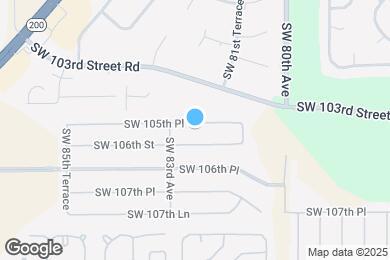 Map image of the property - 8246 SW 105th Pl