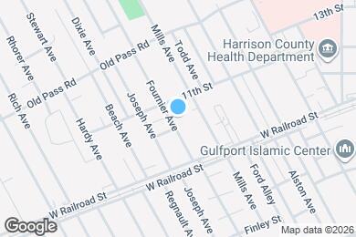 Map image of the property - 1106 Fournier Ave