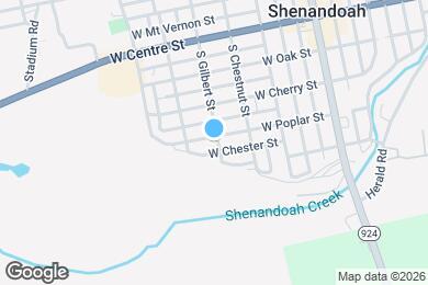 Map image of the property - 416 W Poplar St