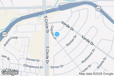 Map image of the property - 1209 Capulin Dr