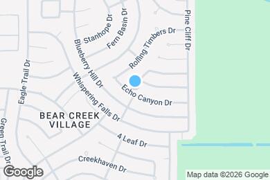 Map image of the property - 15802 Echo Canyon Dr
