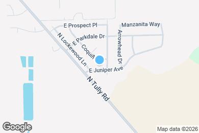 Map image of the property - 14455 E Juniper Ave