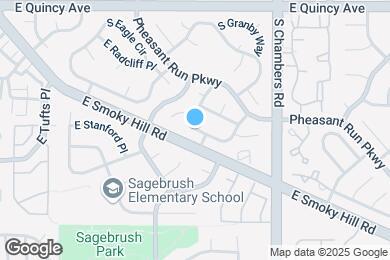 Map image of the property - 14999 E Stanford Dr