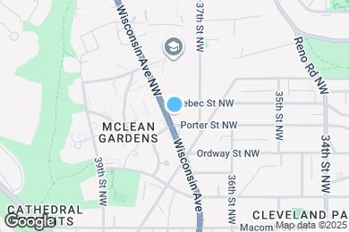 Map image of the property - 3601 Wisconsin Ave NW