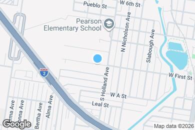 Map image of the property - 825 W First St