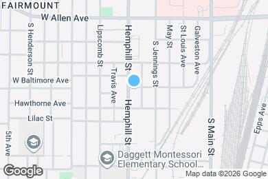 Map image of the property - 2001 Hemphill St