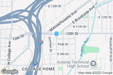 Map image of the property - 1125 E 10th St